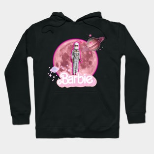 Vintage aesthetic space girlpink moon Hoodie